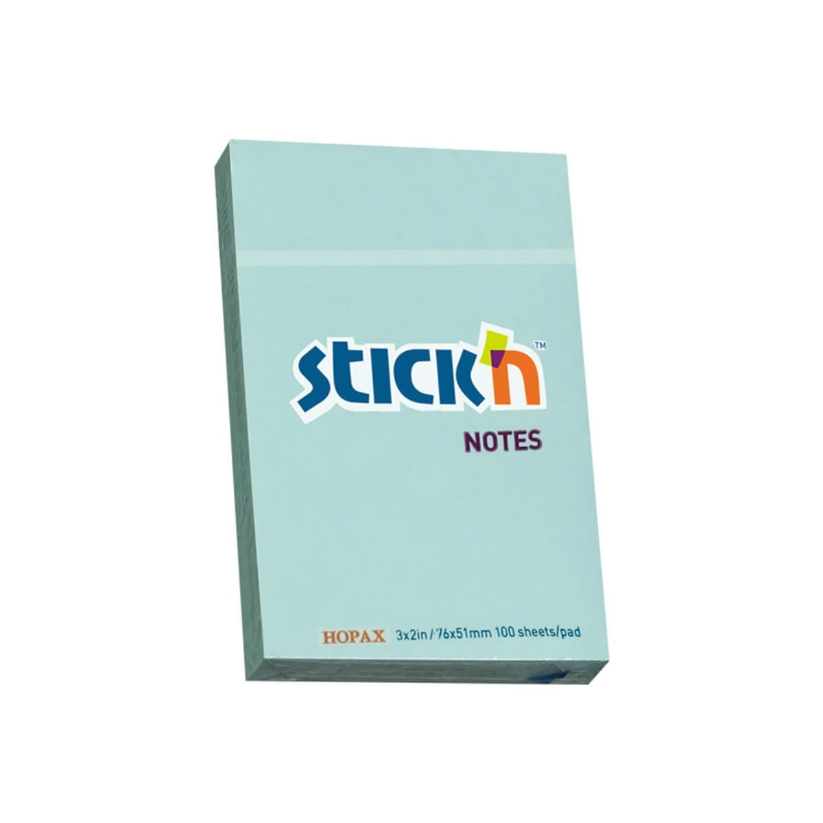 Notes samoprzylepny 76x51 mm niebieski pastelowy 100 kartek
