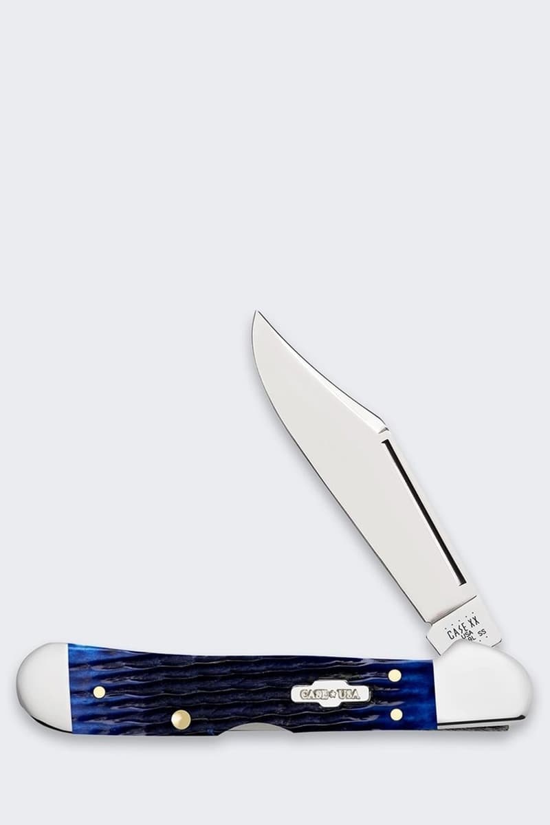 Nóż Case Rogers Mini Copperlock stal nierdzewna niebieski