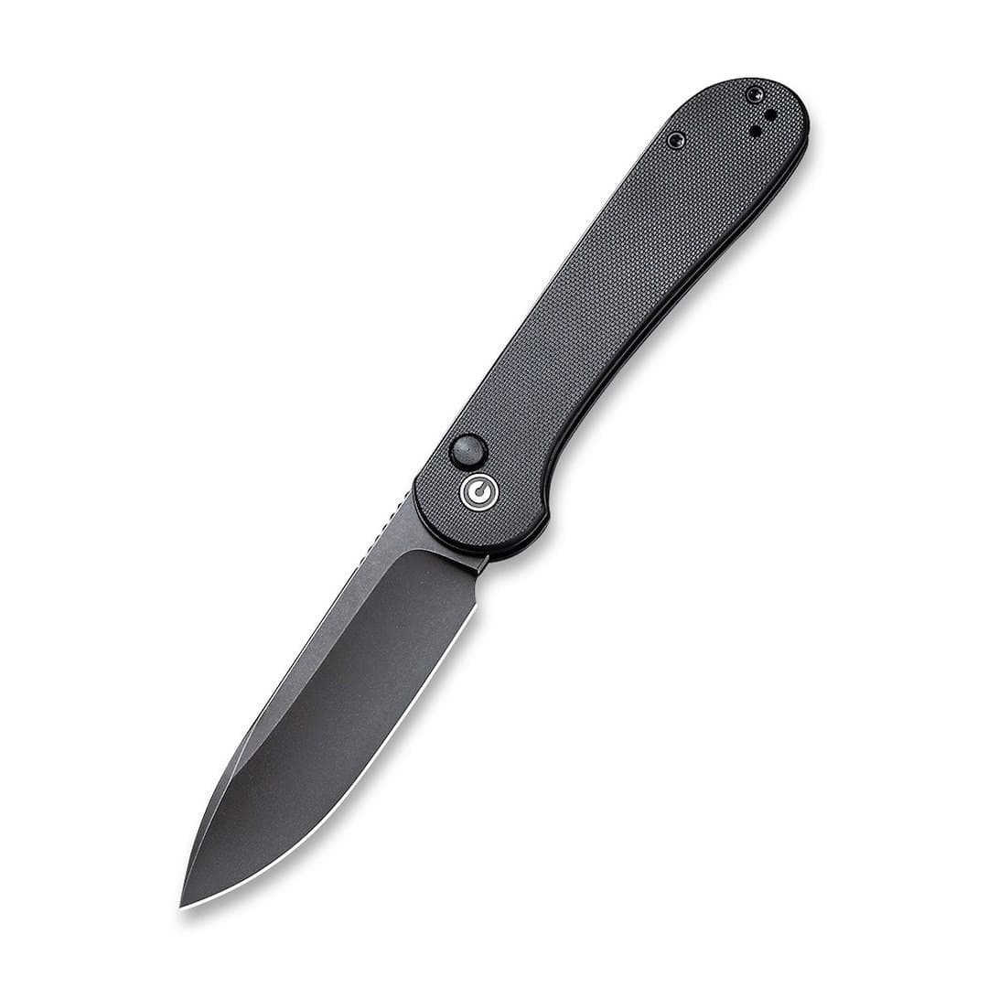 Nóż składany CIVIVI Elementum z blokadą Button Lock All Black G10