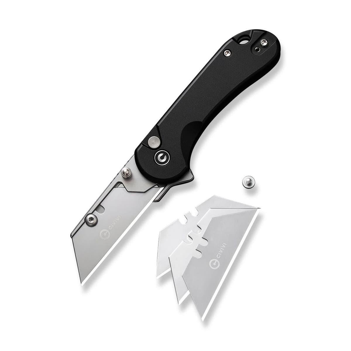 Nóż składany CIVIVI Elementum Utility Aluminum Black 7,6 cm