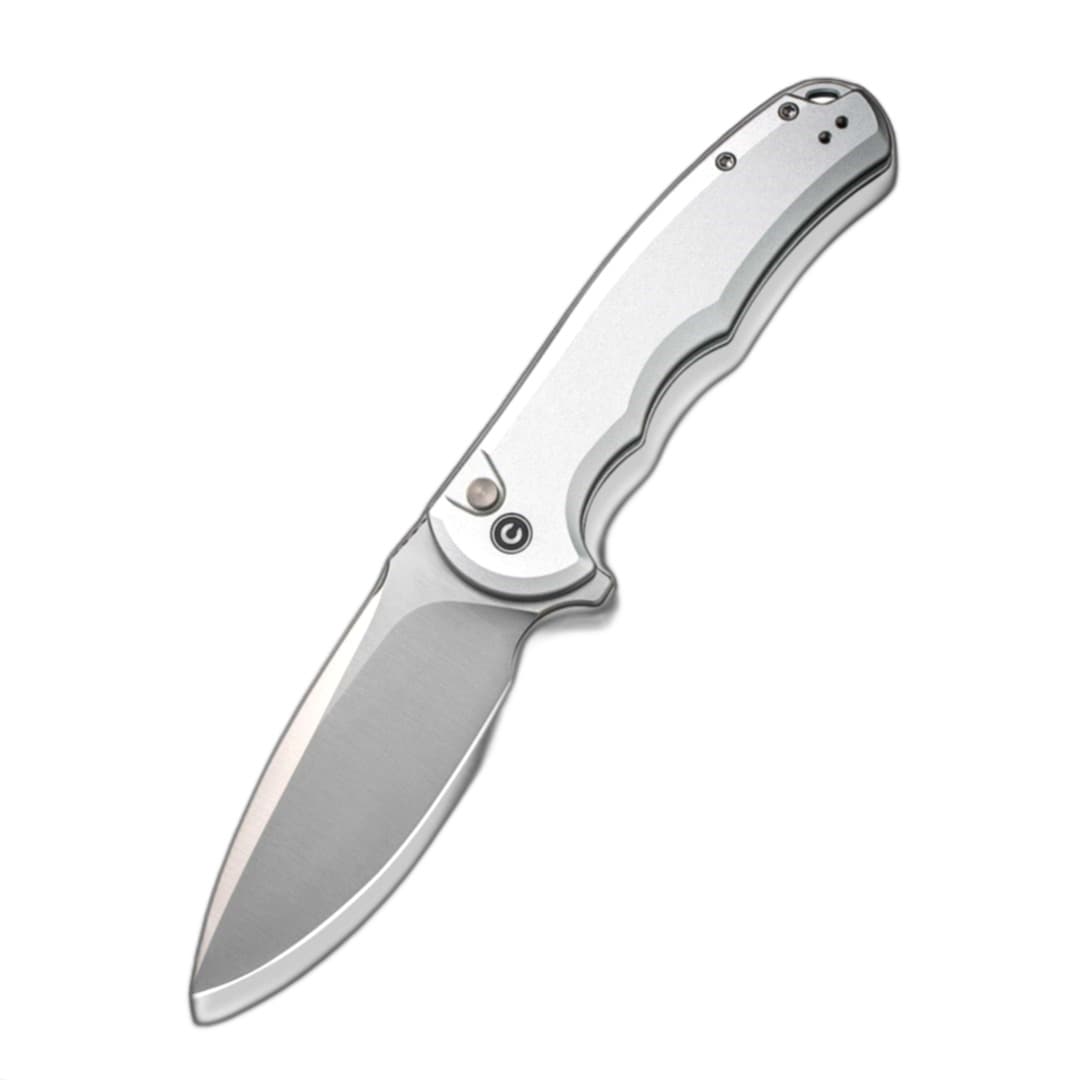 Nóż składany CIVIVI Button Lock Praxis Aluminum Silver