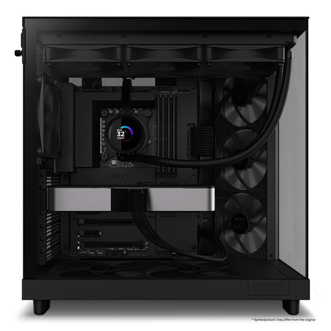 Obudowa komputerowa NZXT H6 Flow Midi Tower z oknem czarna