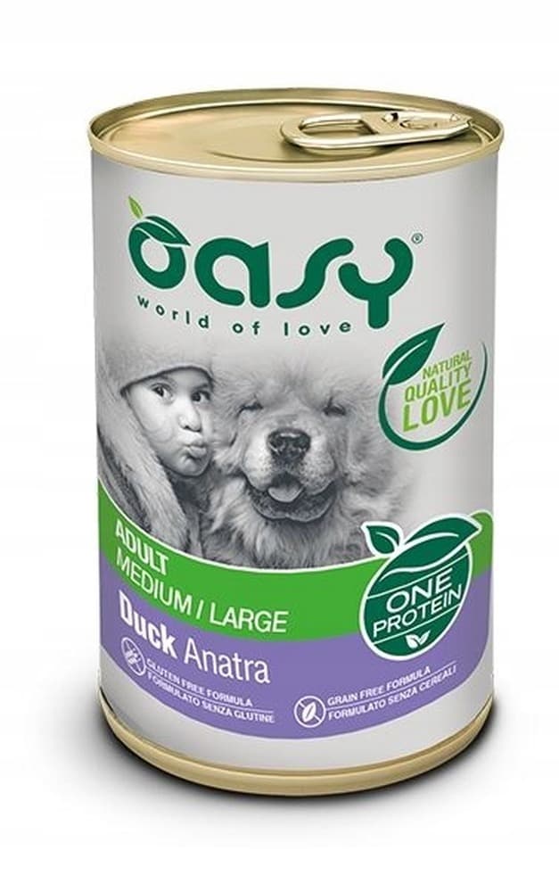 Oasy One Protein Karma dla psa rasy średniej i dużej Kaczka 400 g