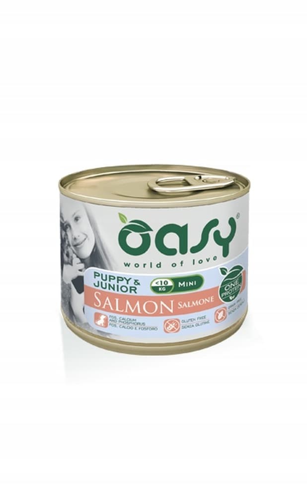 Oasy One Protein Puppy & Junior Łosoś dla psów ras małych i średnich 200 g