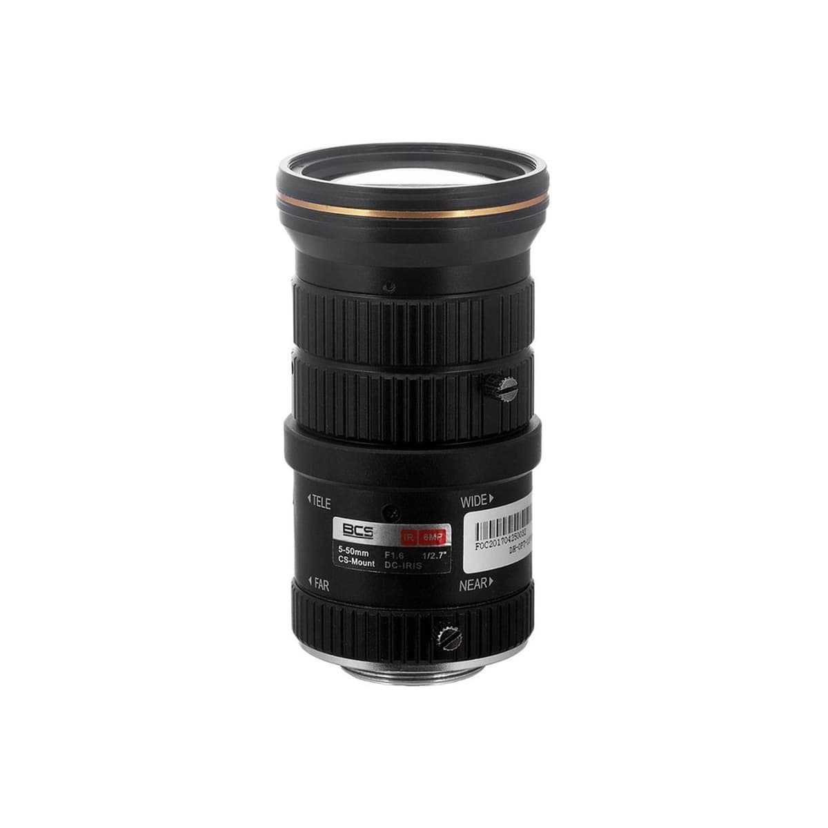 Obiektyw varifokalny BCS 5-50mm F1.6 CS mount megapikselowy do kamer 6Mpx