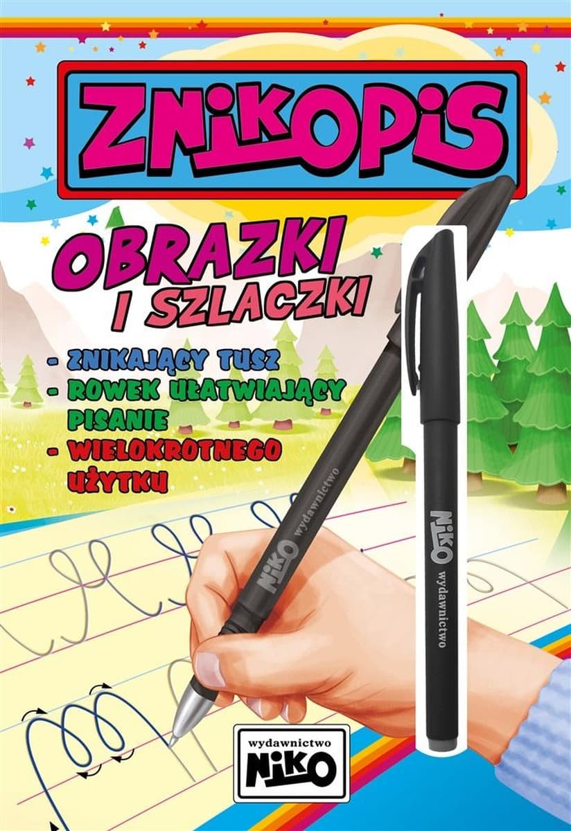 Obrazki i szlaczki Znikopis - Ćwiczenia dla dzieci NIKO