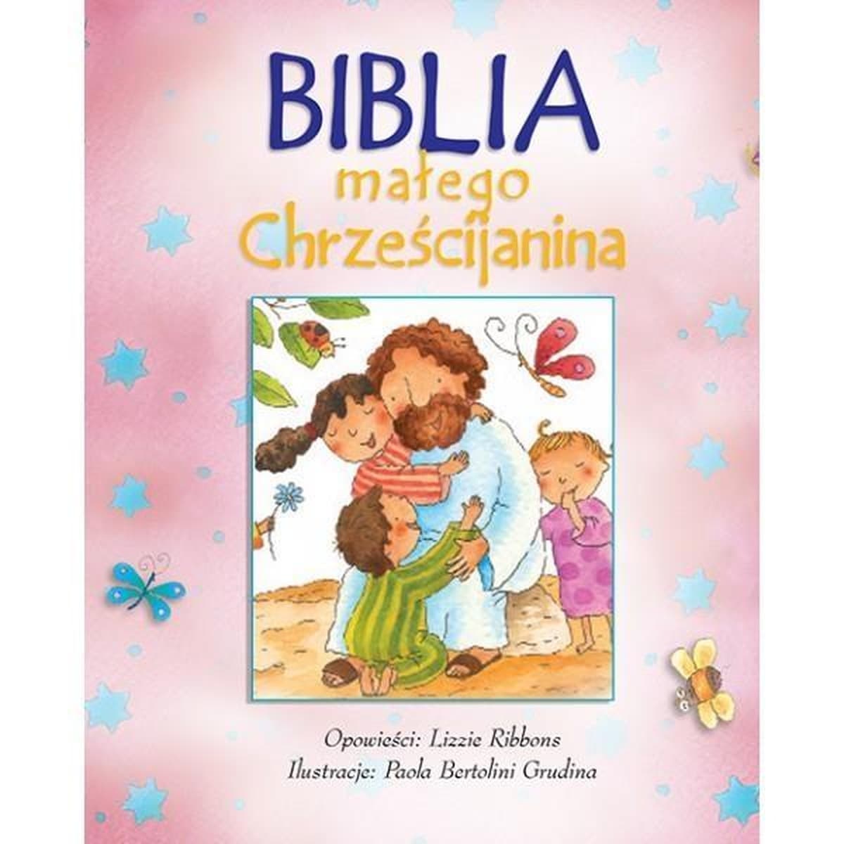 Obrazkowa Biblia dla małego chrześcijanina różowa