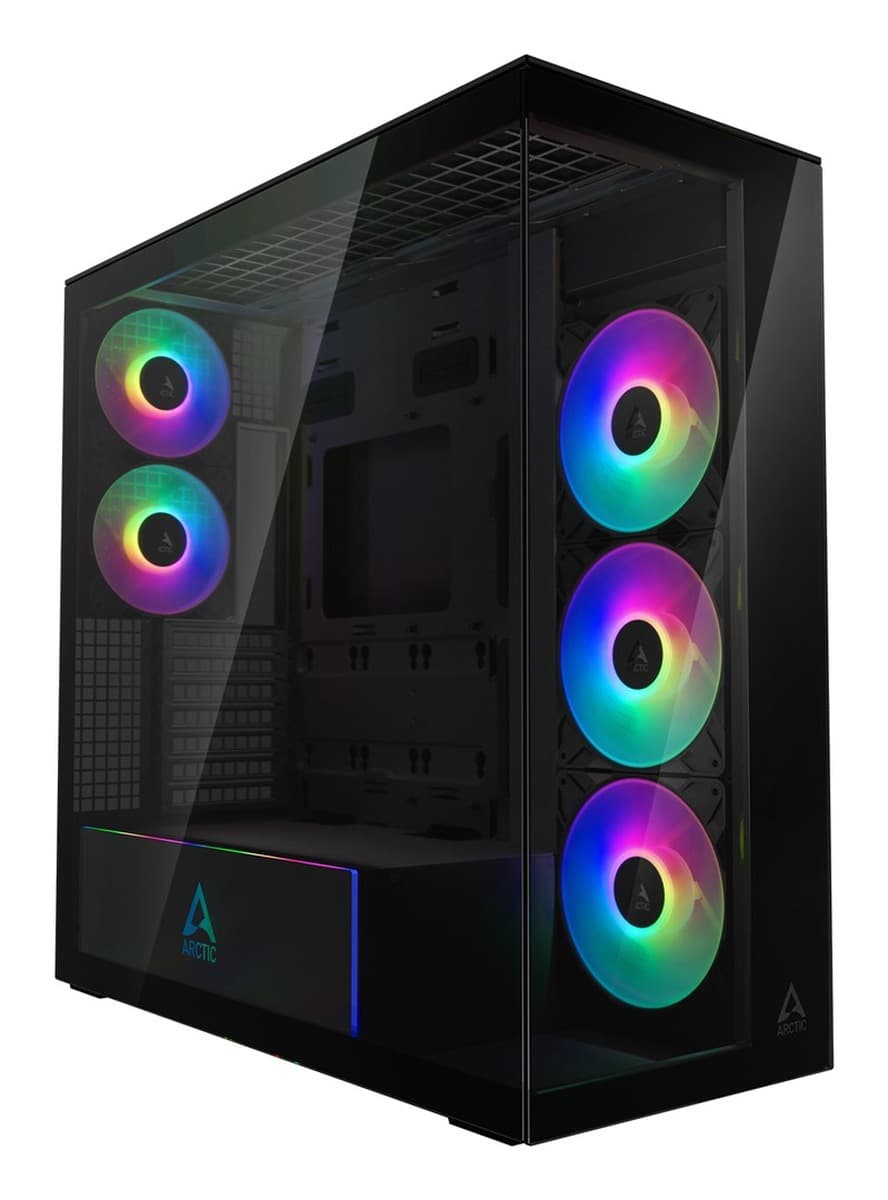 Obudowa komputerowa ARCTIC XTENDER Black ACPCC00018A, Midi Tower, EATX, bez zasilacza