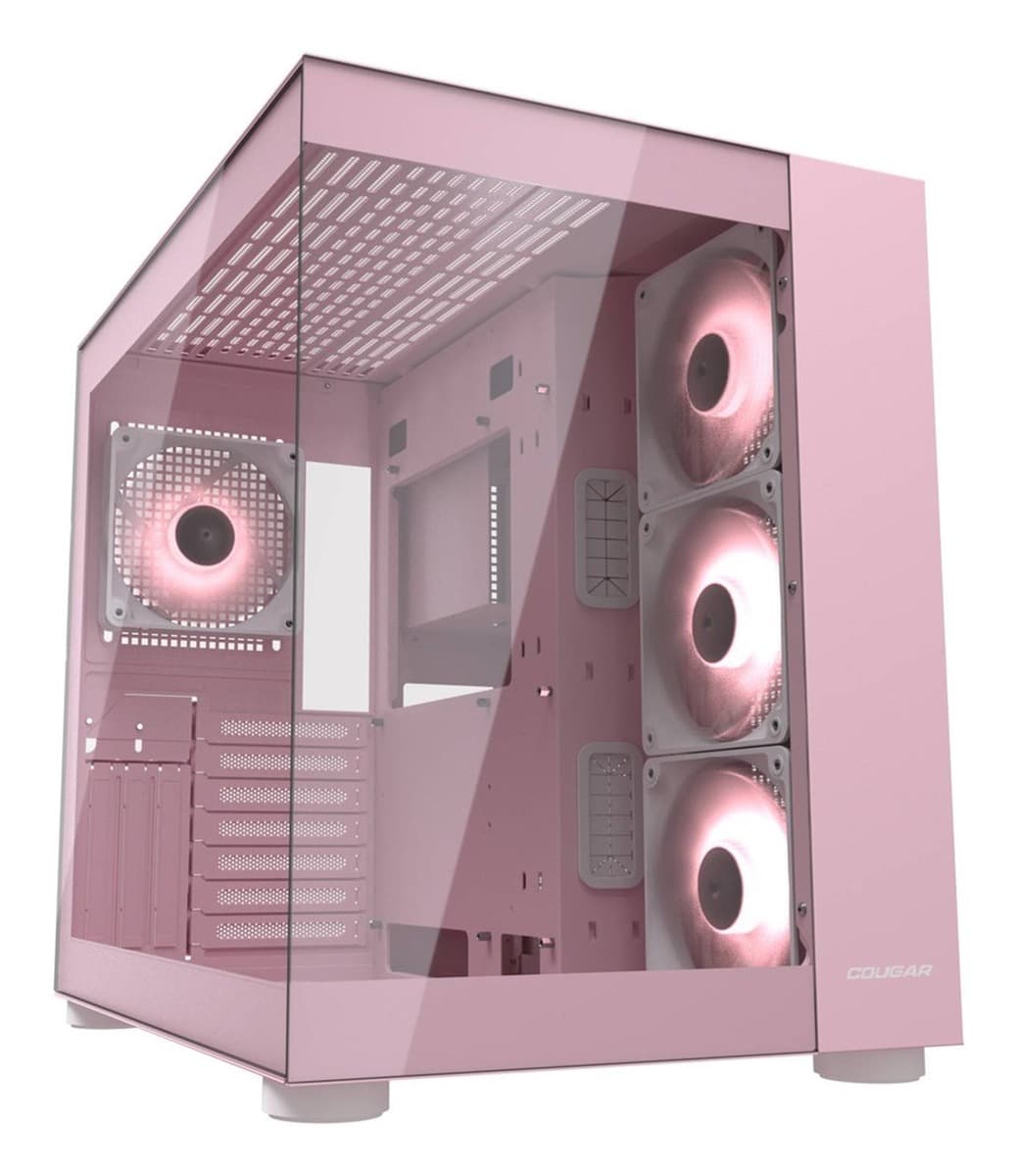 Obudowa komputerowa COUGAR FV150 ARGB Midi-Tower, Różowa