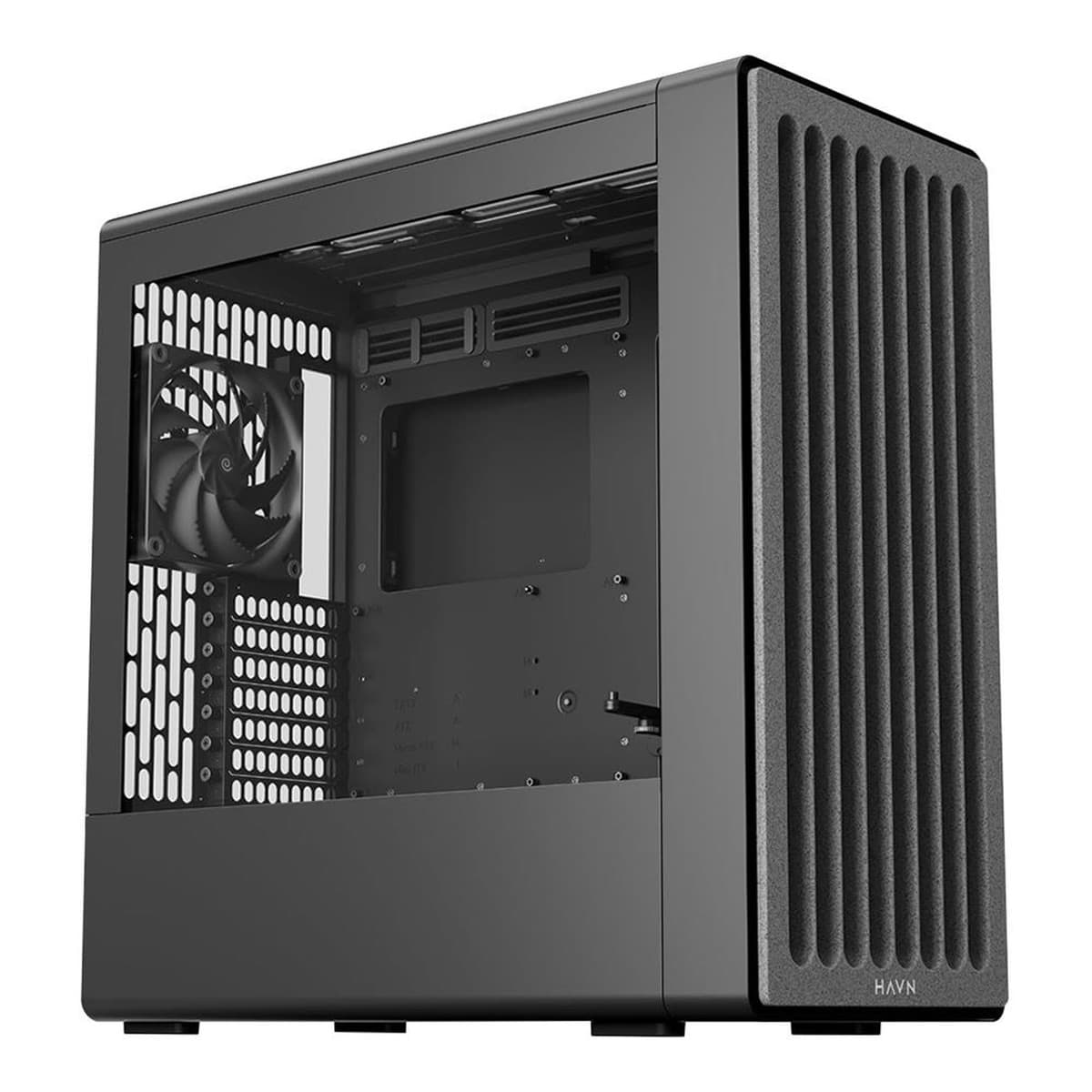 Obudowa komputerowa Midi Tower HAVN BF 360 Flow Czarna