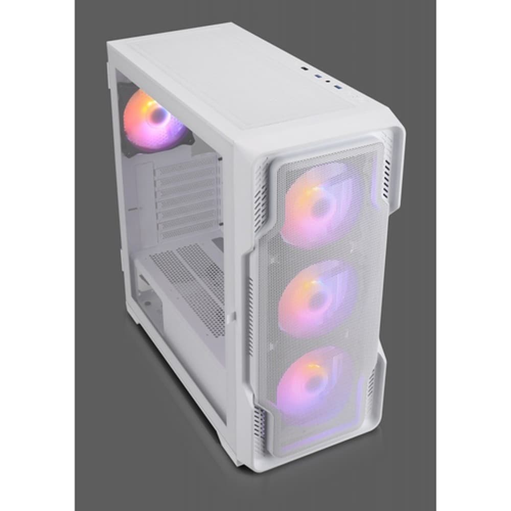 Obudowa komputerowa Nanoxia Geh MIDI DS-9 ARGB Airflow white - USB-C - TG-Mesh