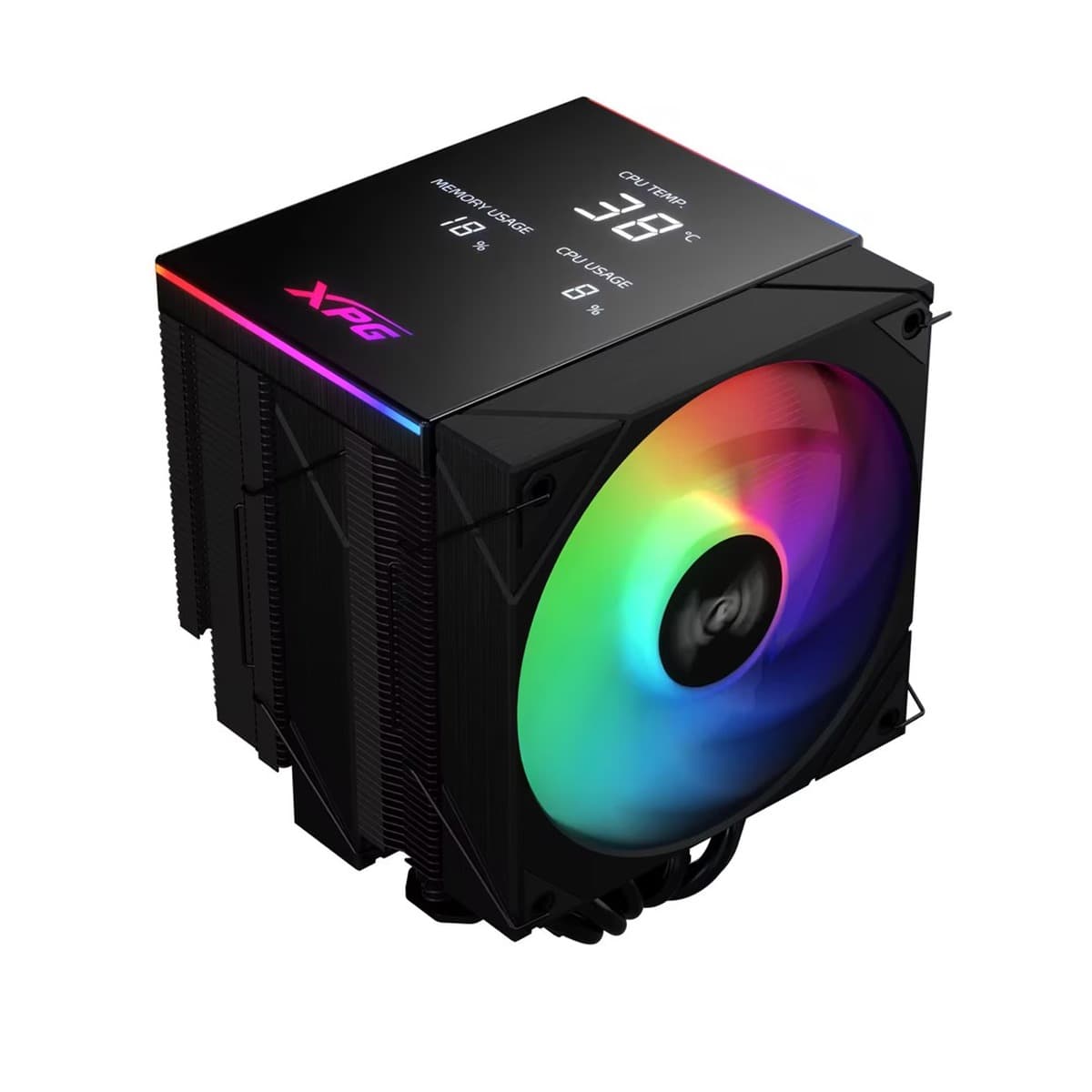 Obudowa LĂĽfter XPG MAESTRO PLUS 62DA z wentylatorem ARGB 120mm, czarna