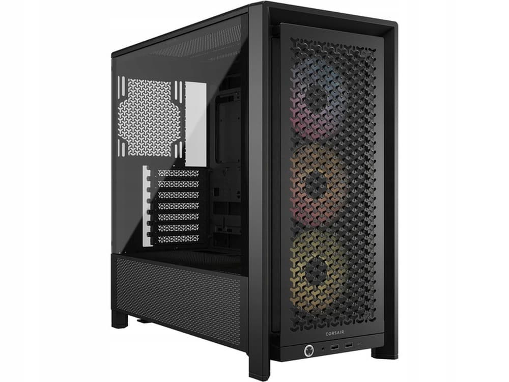 Obudowa Midi-Tower Corsair 4000D RS Wood, Czarno-Orzechowa