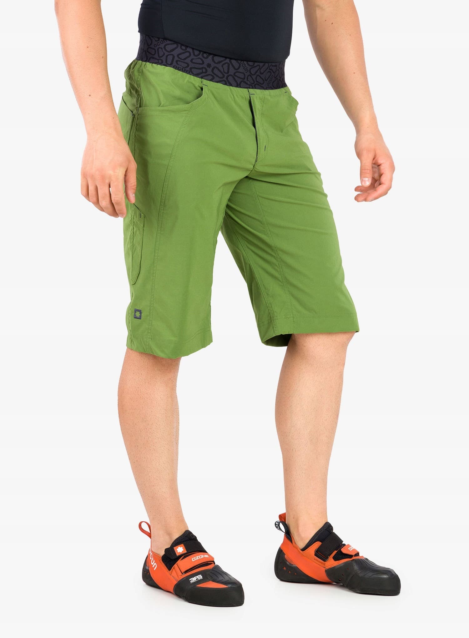 Ocun Mania Shorts - Spodenki wspinaczkowe green lime II, rozmiar L