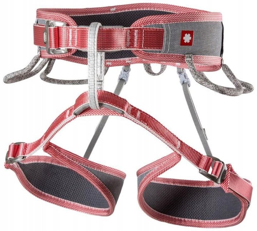 Ocun Twist Tech Eco Lady Uprząż Wspinaczkowa Damska - grey/red, rozmiar M/L