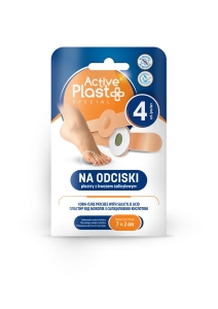 Plastry na odciski Active Plast z kwasem salicylowym 4 sztuki
