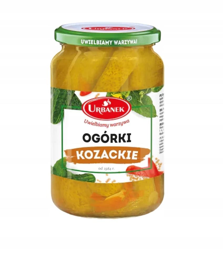 Ogórki po kozacku 680g/350g Urbanek