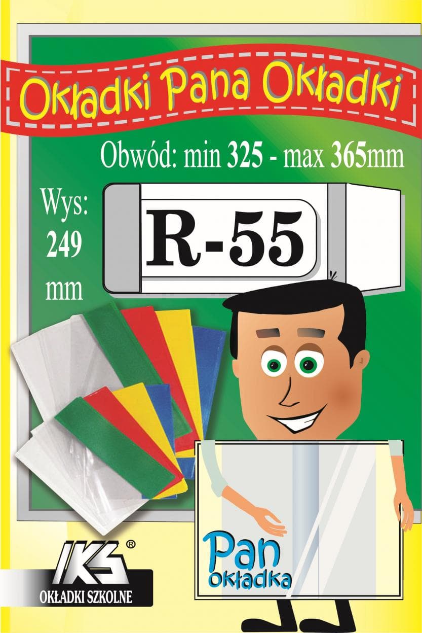 Okładka na książki regulowana R55, 25 sztuk