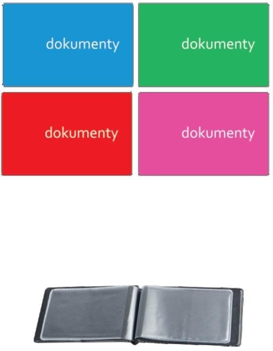 Okładka na dokumenty Duo PVC Modern mix 6 koszulek