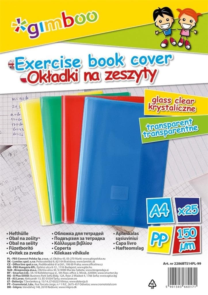 Okładki na zeszyt A4 krystaliczne mix kolorów