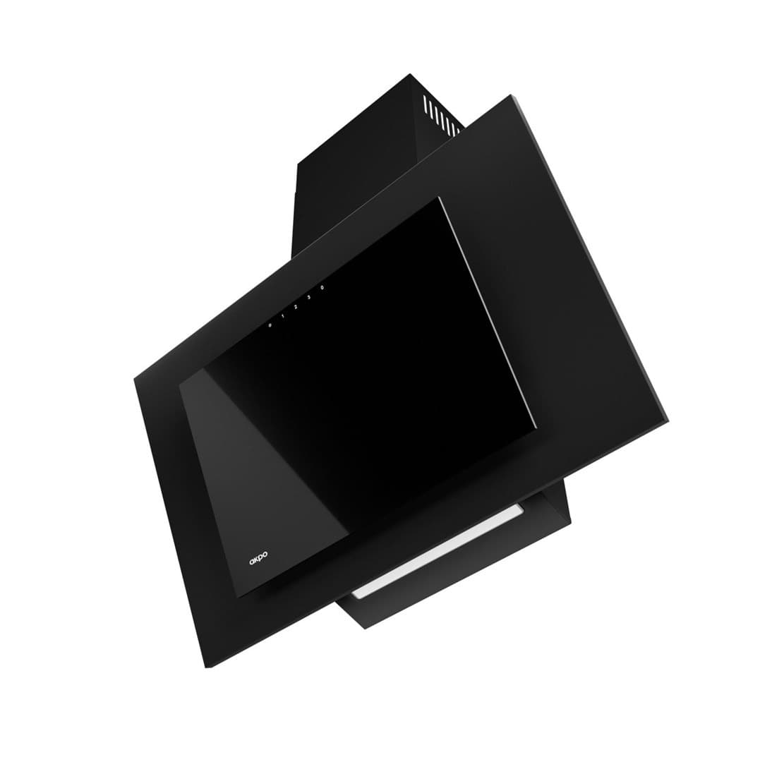 R- Okap kuchenny AKPO WK-4 NERO 2.0 60 cm Czarny Liniowy LED z siłownikiem