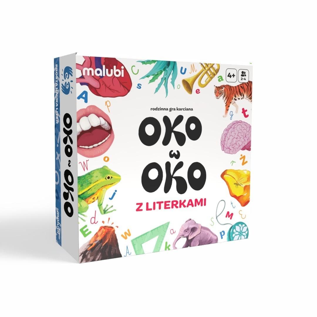 Gra karciana Oko w Oko z literkami Malubi