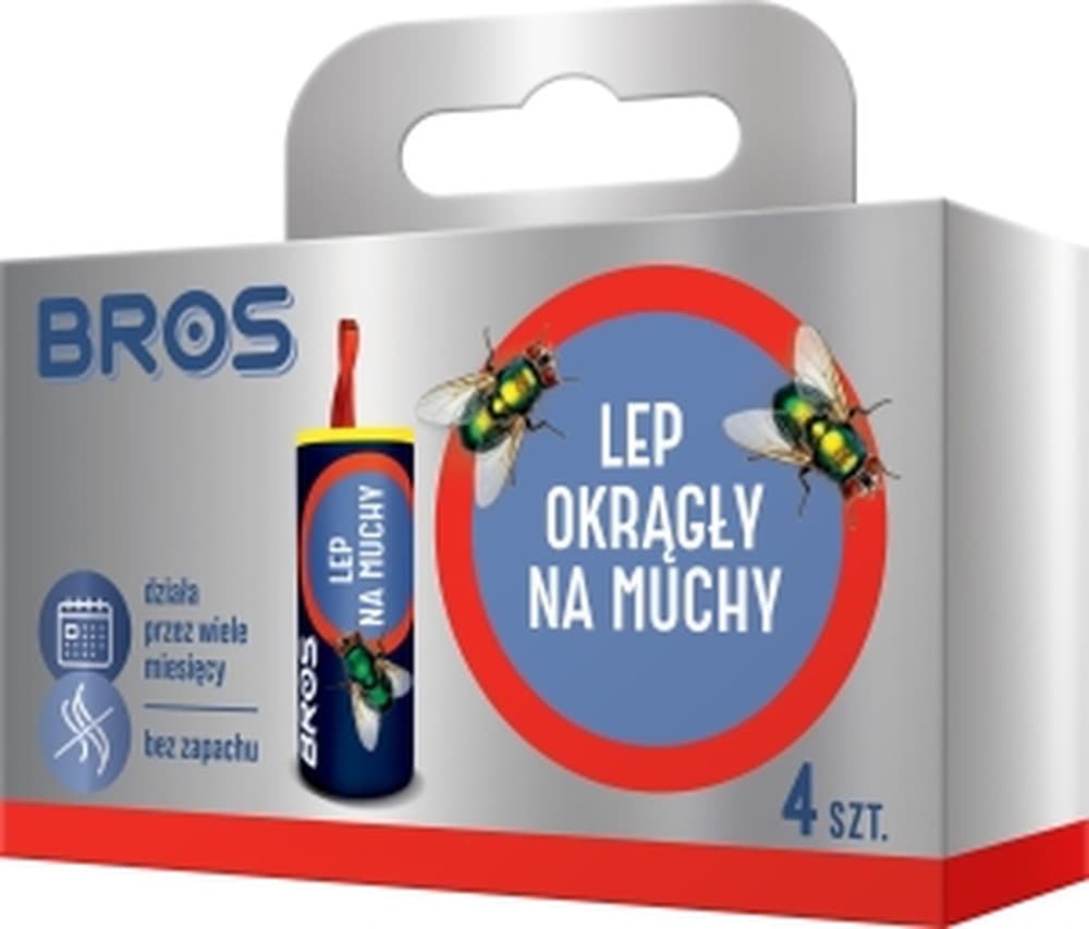 Okrągły lep na muchy Bros 4 sztuki
