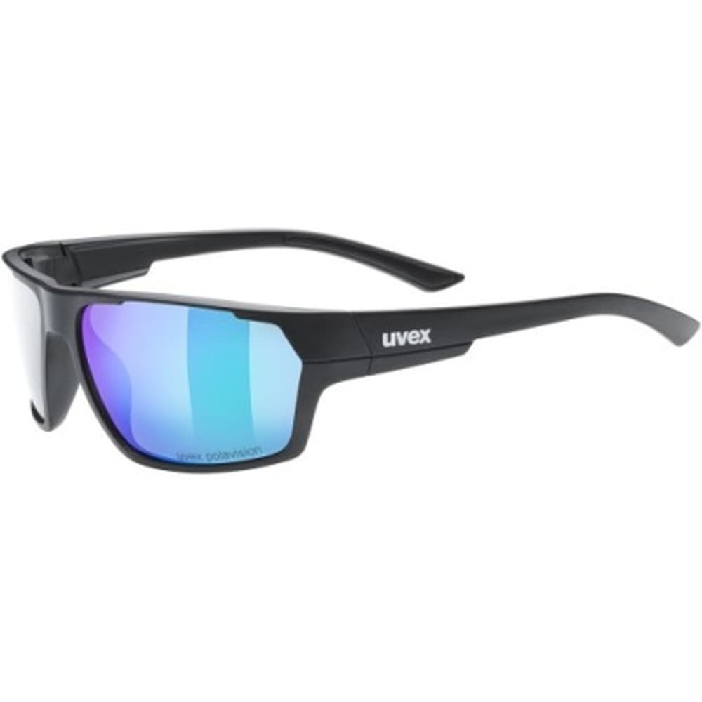 Okulary polaryzacyjne Uvex Sportstyle 233 P - smoke mat/mir.blue