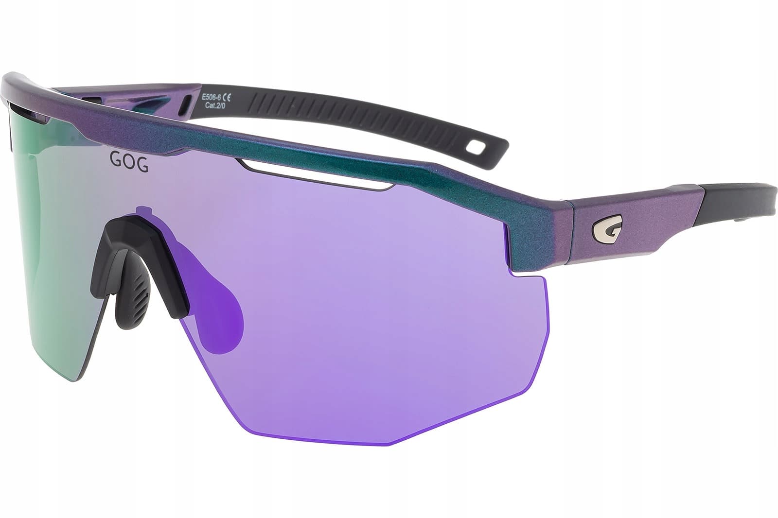 Okulary przeciwsłoneczne GOG Argo - met purple/green/reflex purple