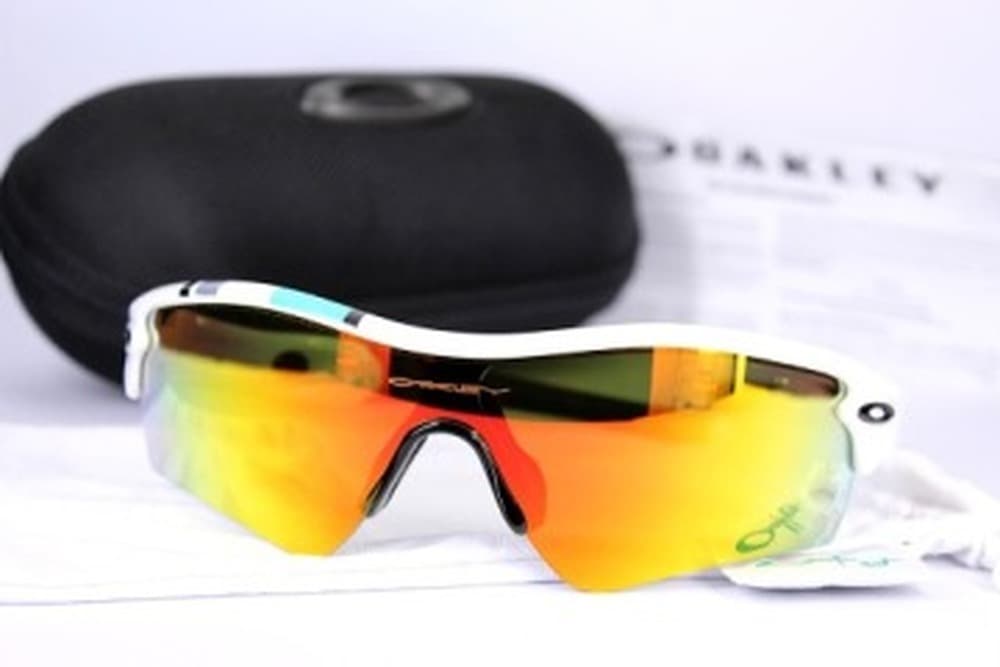 Okulary przeciwsłoneczne Oakley Radar Plate białe z polaryzacją Prizm 24k