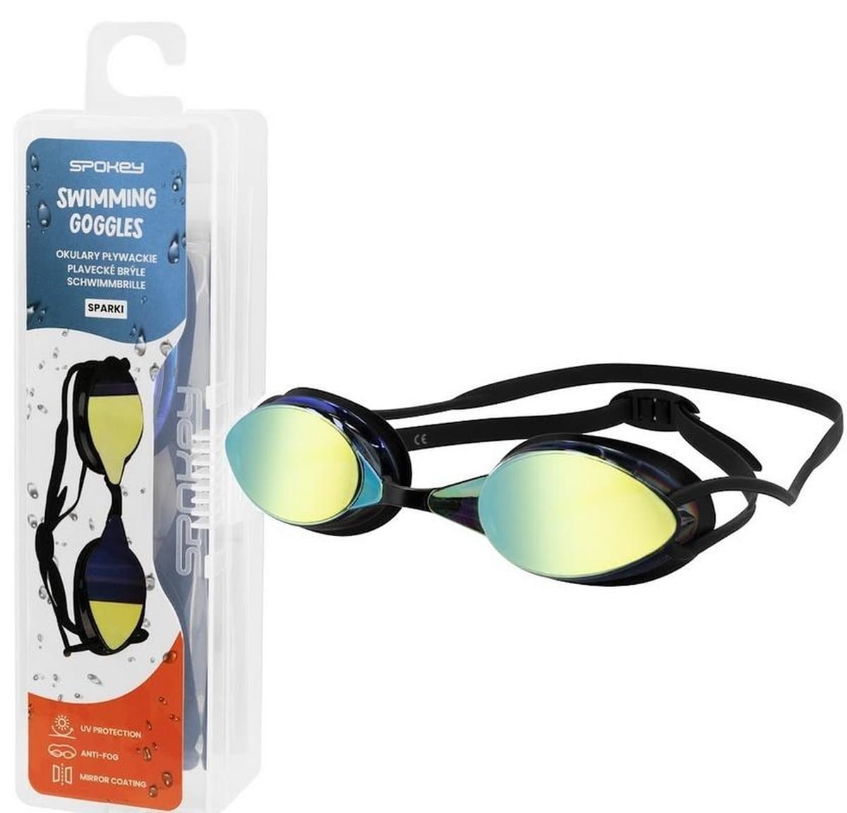 Okulary pływackie z powłoką lustrzaną i filtrem UV