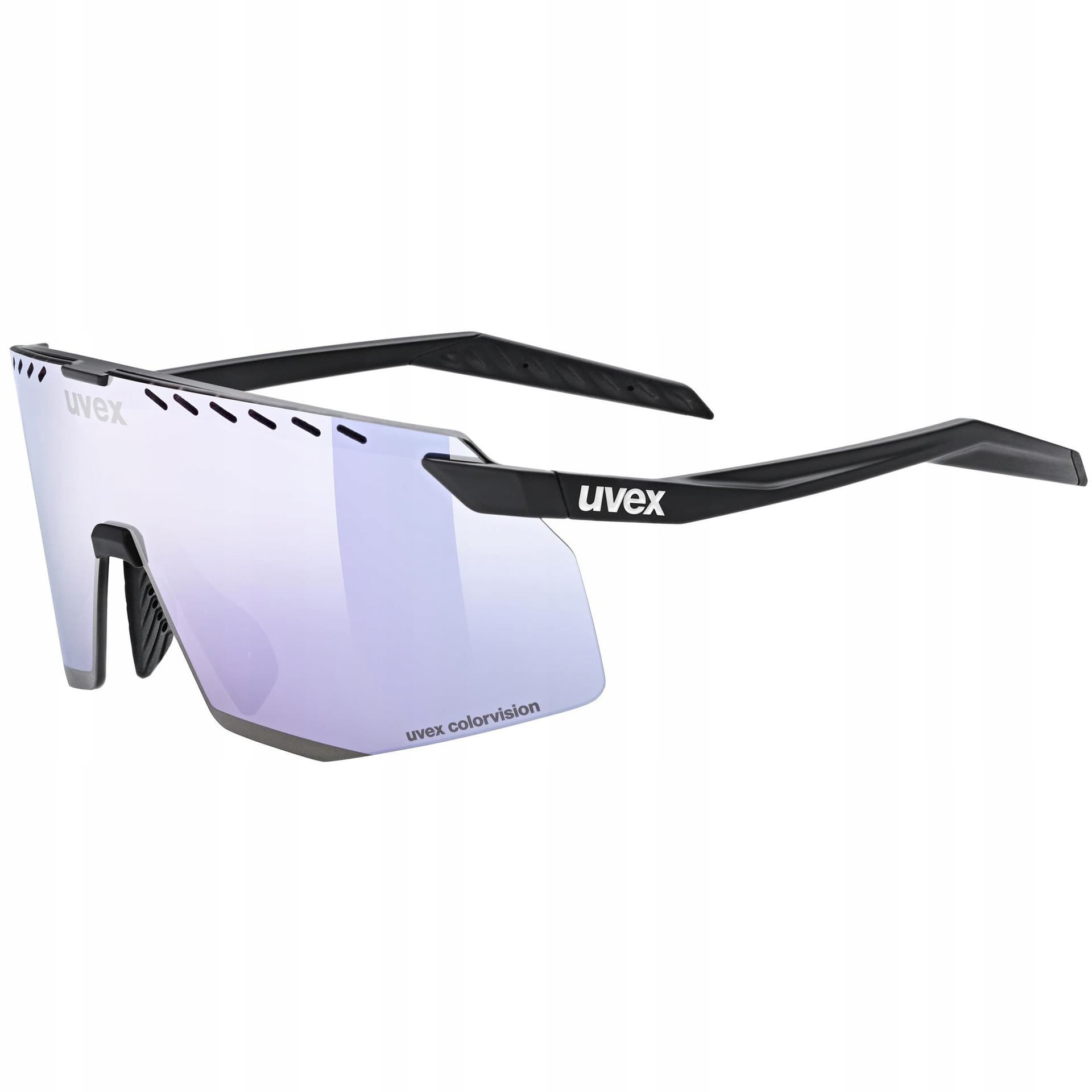 Okulary rowerowe Uvex Pace Stage CV - black mat/mir.lavender