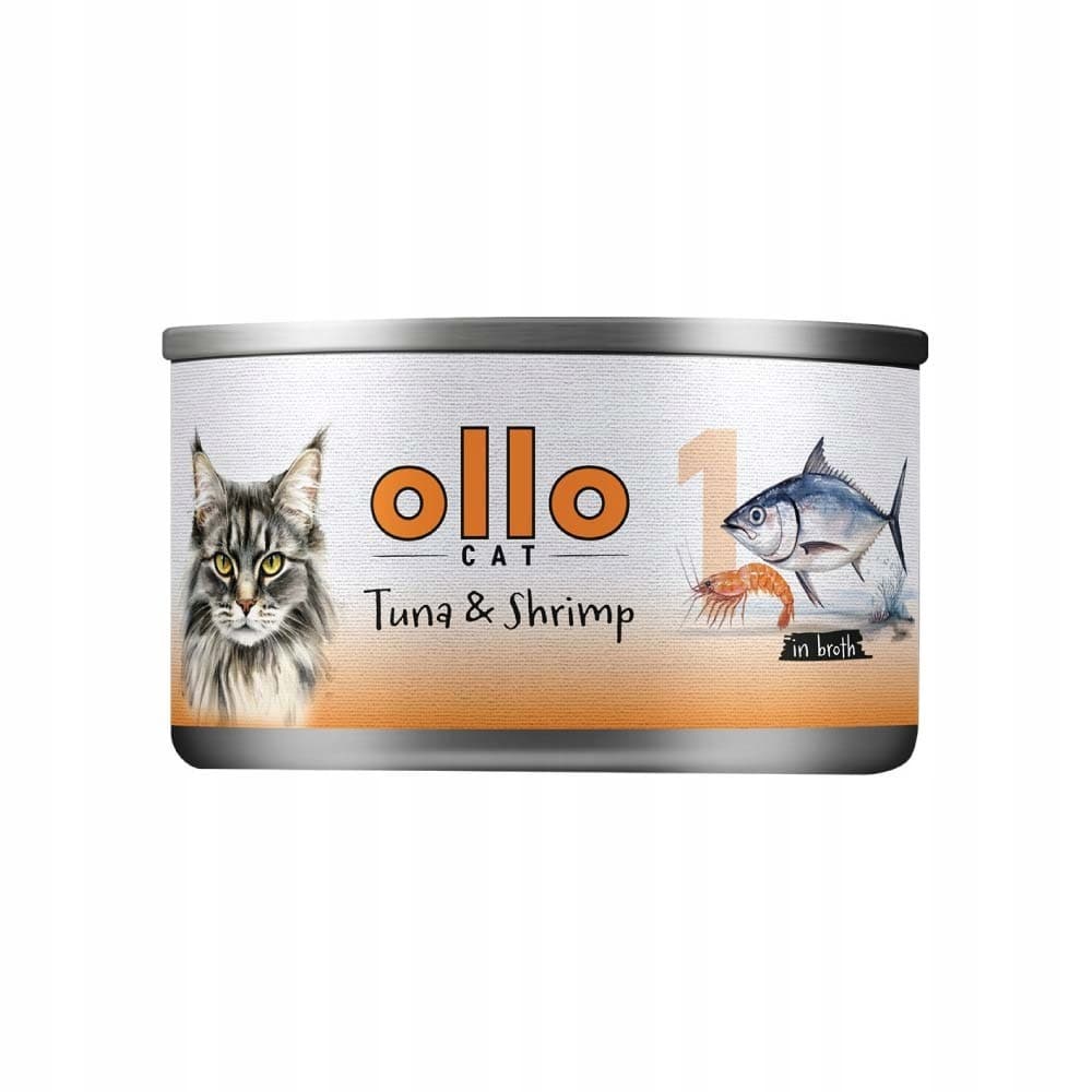 Ollo Tuńczyk z Krewetkami w Bulionie Nr 1 70g