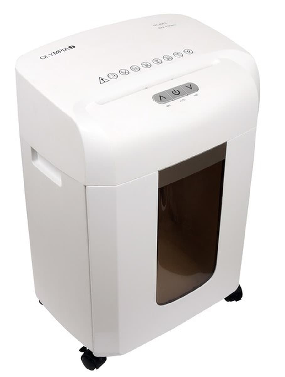 Olympia MC 408.2 Niszczarka Mikro-cięcie, 8 arkuszy, 16L, Biała