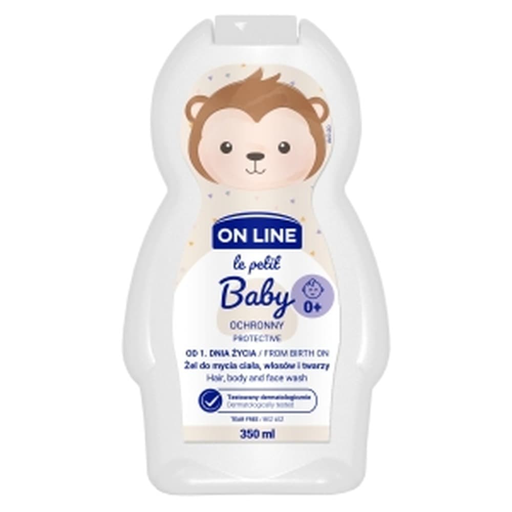 ON Line Le Petit Żel 3w1 do ciała, włosów i twarzy 350 ml Śmietankowy