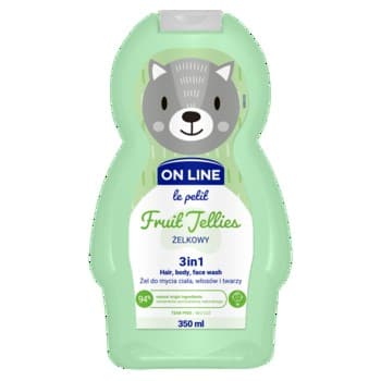 ON Line Le Petit Żel 3w1 do ciała, włosów i twarzy 350 ml Żelki Owocowe