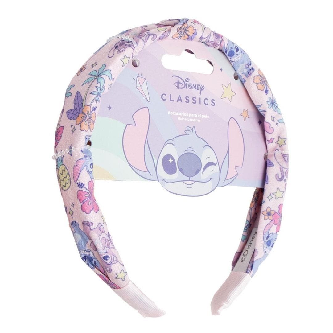 Opaska Stitch i Andzia dla dziewczynki różowa