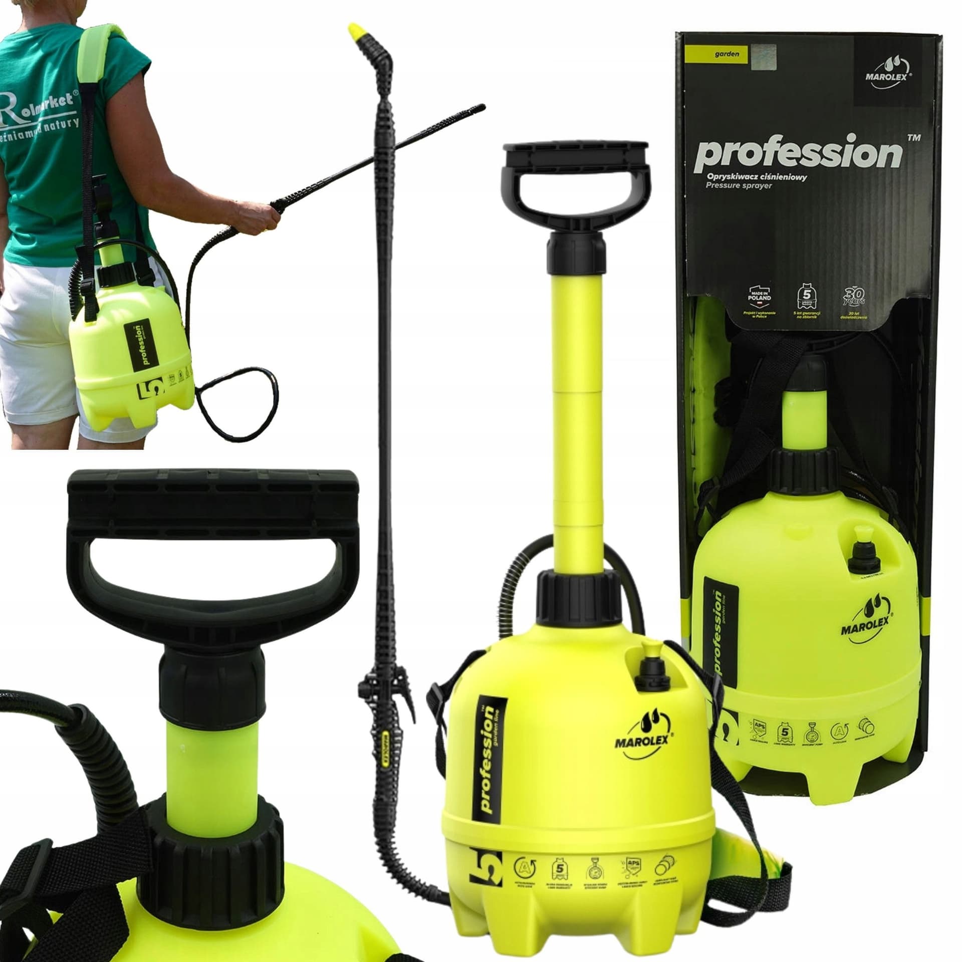 Opryskiwacz ciśnieniowy Marolex Profession 5 - 5l