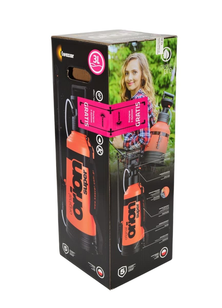 Opryskiwacz Orion Super New 3l z przyłączem 3-rzędowym