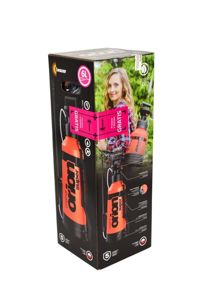 Opryskiwacz Orion Super New 6l Kwa-Zar PROMO + Przyłącze 3-rzędowe