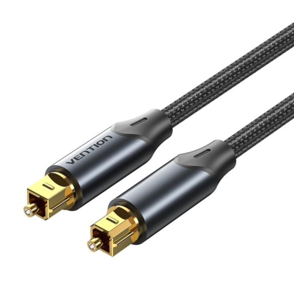 Optyczny kabel audio Vention aluminiowe złącze oplot 10 m czarny
