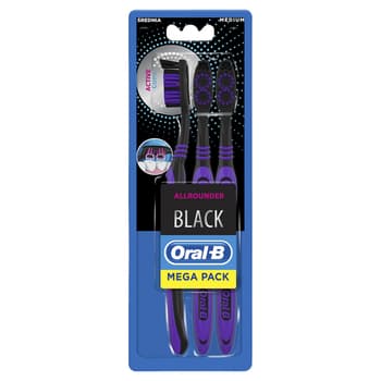 Oral-B Allrounder Black - manualna szczoteczka do zębów dla lepszego czyszczenia