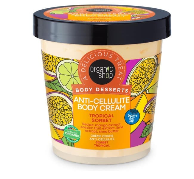 ORGANIC SHOP Body Desserts Antycellulitowy krem do ciała Tropical Sorbet, 450 ml