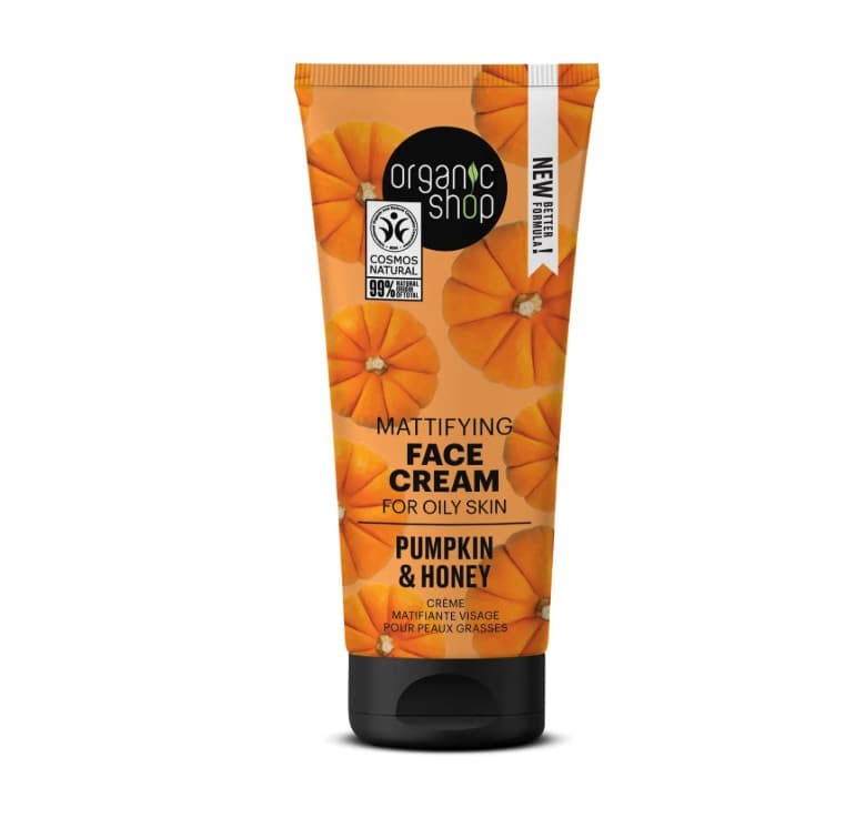 Organic Shop Krem Matujący Dynia & Miód - Cera Tłusta