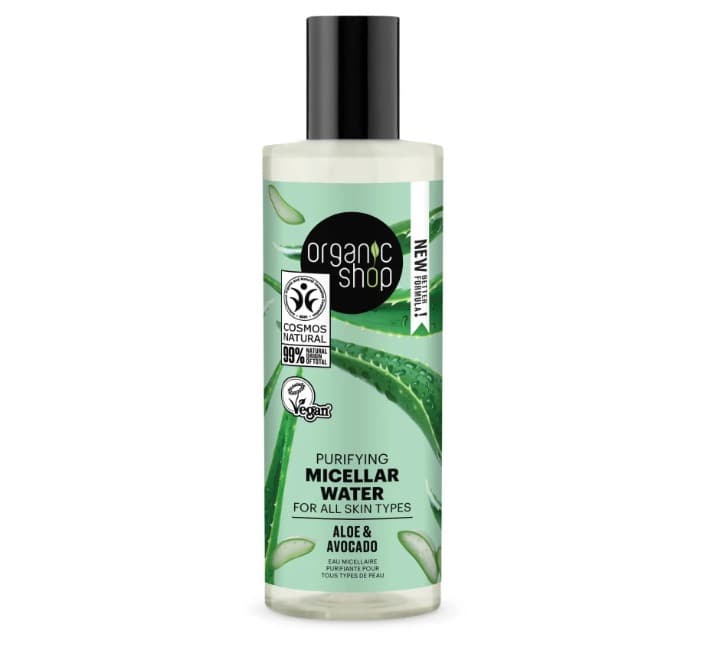 ORGANIK SHOP Micelarna woda oczyszczająca, awokado & aloes, 150ml