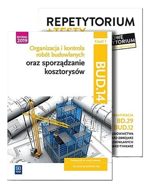 Organizacja i kontrola robót budowlanych część 1 + Repetytorium WSiP dla technika budownictwa