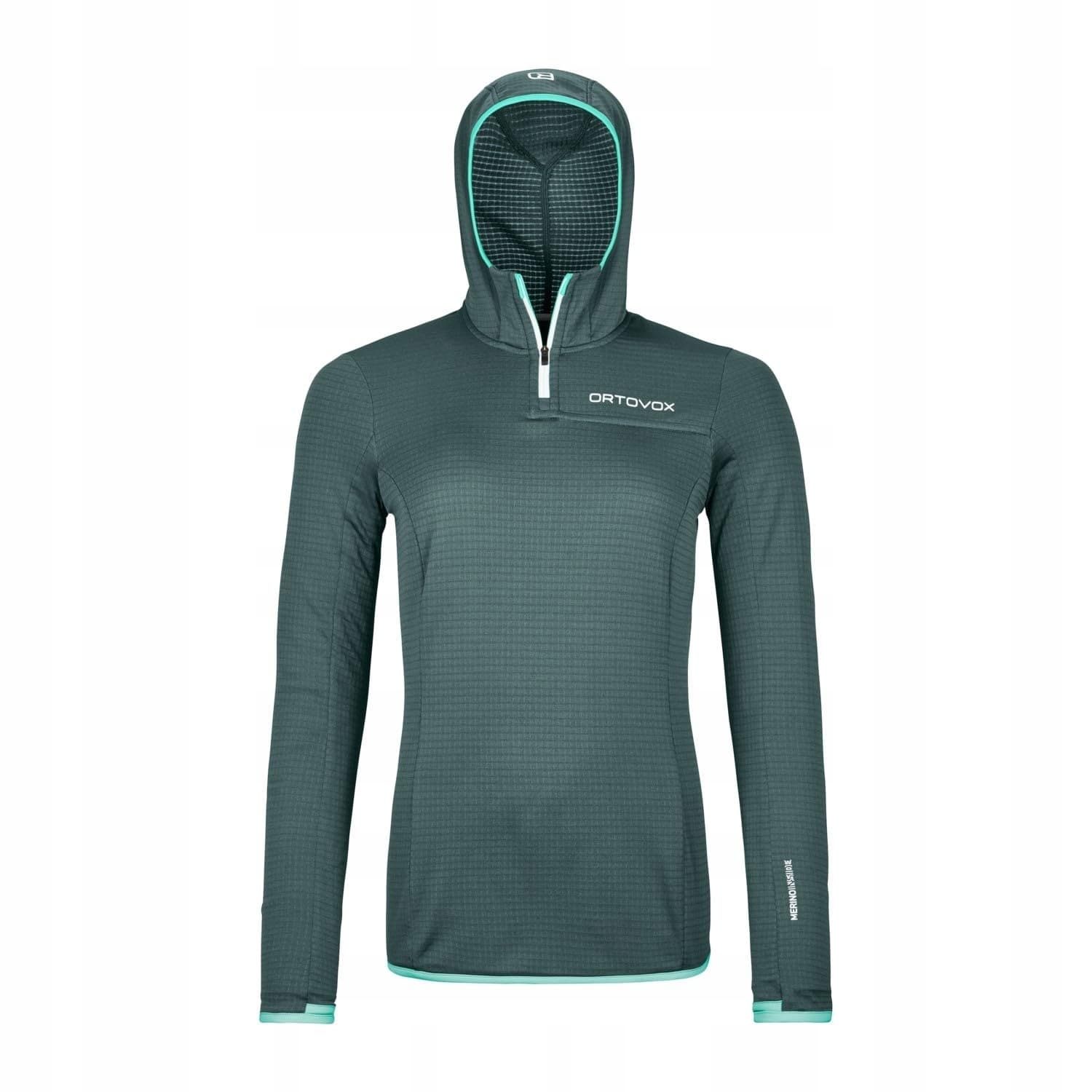 Ortovox Fleece Light Hoody - damska bluza z kapturem, deep ocean