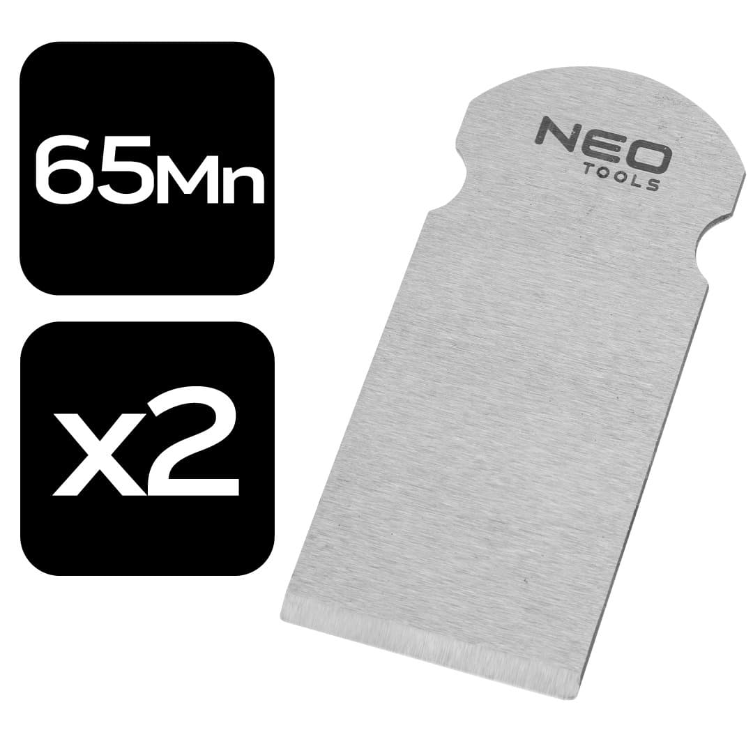 Ostrza wymienne do struga do drewna NEO TOOLS 2 sztuki