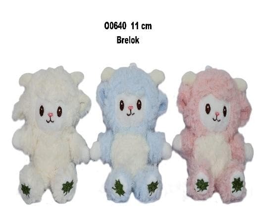 Brelok owca 11 cm mix wzorów