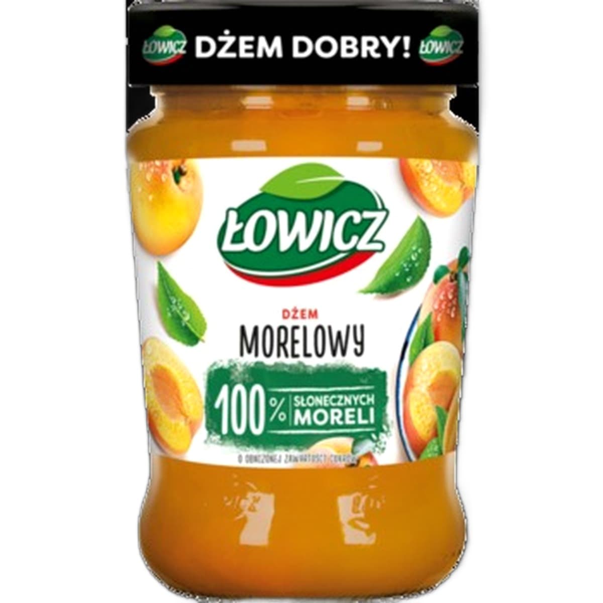 Łowicz Dżem morelowy o obniżonej zawartości cukrów 280 g